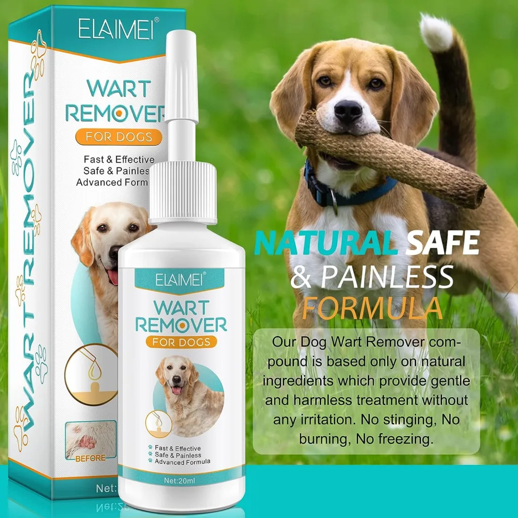 Dog Wart Remover 20ML Dog Skin Tag Remover Rapidly Eliminates Pets Warts with no Harm and Irritation, Effective Wart Removal No Harm  Pain