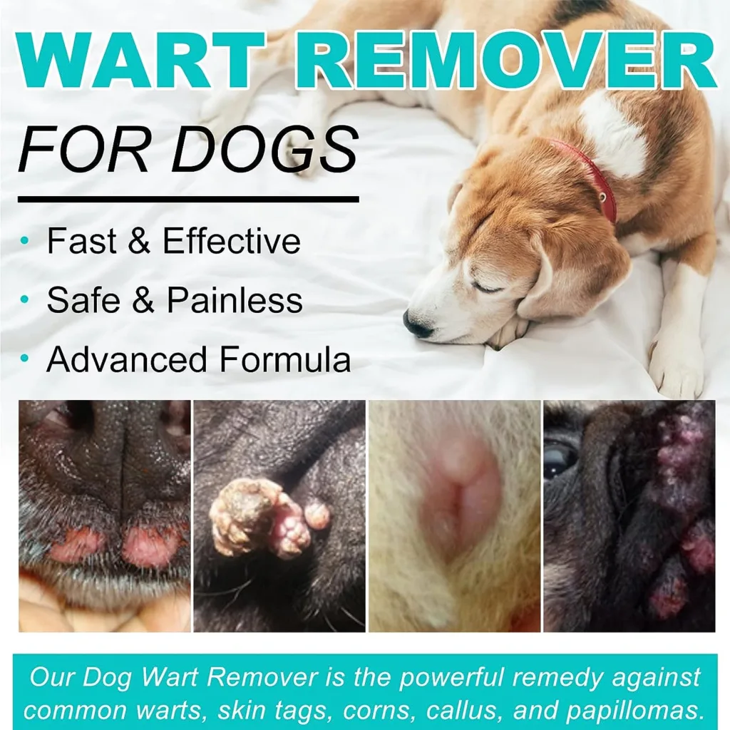 Dog Wart Remover 20ML Dog Skin Tag Remover Rapidly Eliminates Pets Warts with no Harm and Irritation, Effective Wart Removal No Harm  Pain