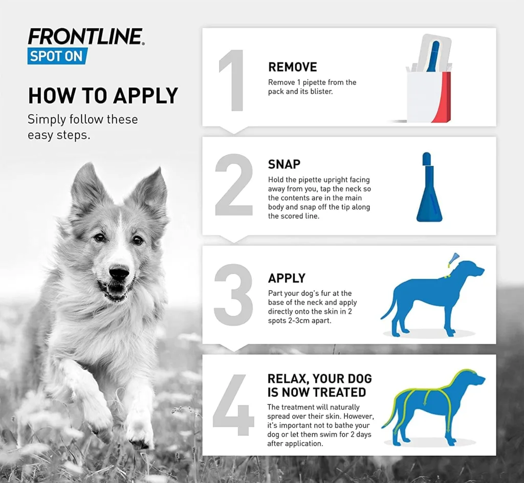 FRONTLINE Spot On Flea  Tick Treatment for Small Dogs (2-10 kg) - 6 Pipettes