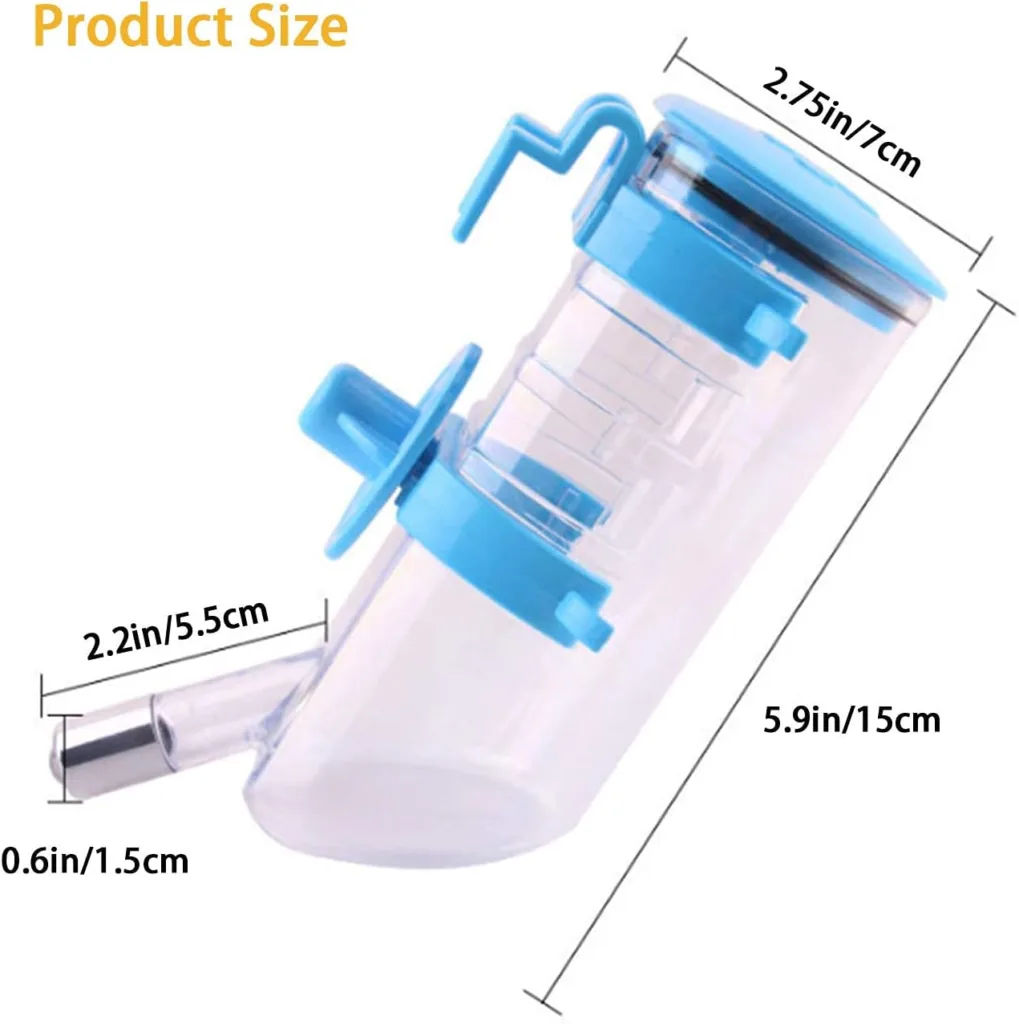 LONTG Dog Crate Water Bottle Hanging Pet Puppy Water Bottle Cat Water Drinking Fountains for Cage Portable Dog Water Dispenser with Automatically Feeding Water Pet Supplies for Dog Cat Puppy Rabbit