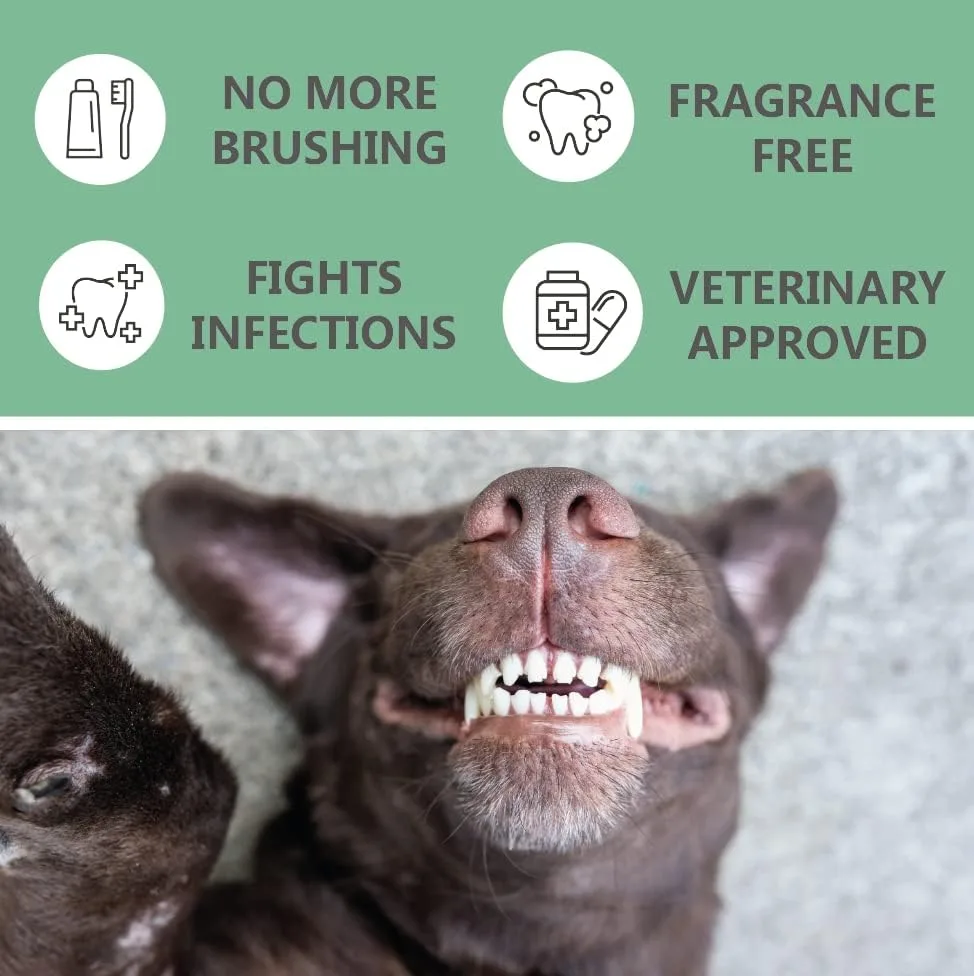 Pets Purest Breath Freshener  Dental Teeth Cleaning Spray - 100% Natural Plaque  Tartar Remover, Mouthwash  Bad Breath Treatment Water Formula for Dogs  Cat - 250ml