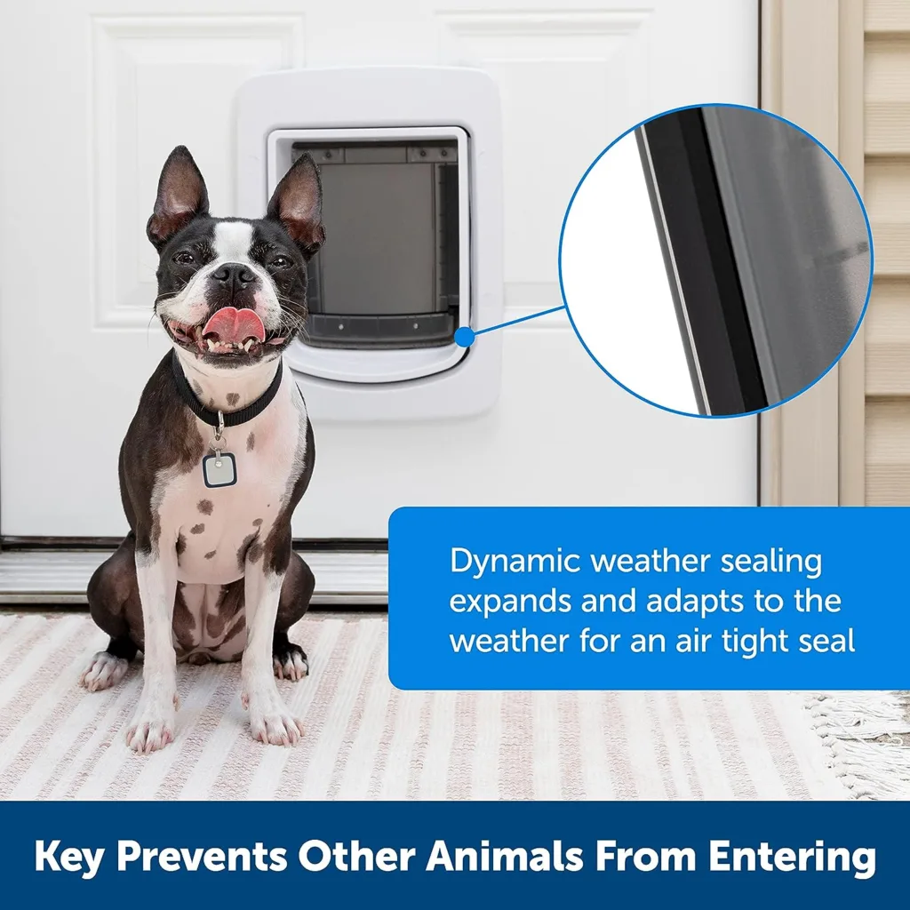 PetSafe SmartDoor Connected Pet Door, Dog and Cat, Selective Entry and Exit, App Enabled Pet Door, Smart Device, Smartphone Controlled, Customise Schedule, Multiple Pet Homes - Medium