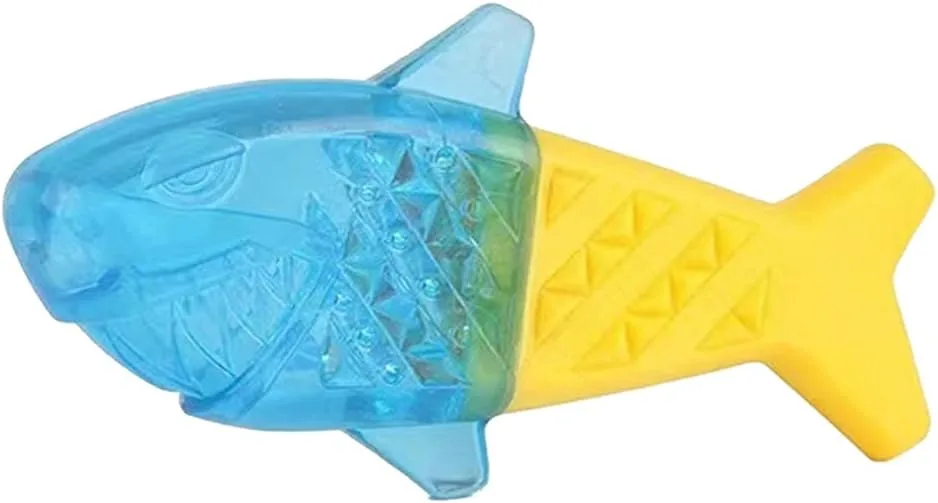 na freezable dog teething toys fish shape cooling supplies dog chew toy for pet dog review jpg