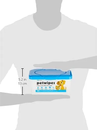 Petkin Pet Wipes, Pack of 100