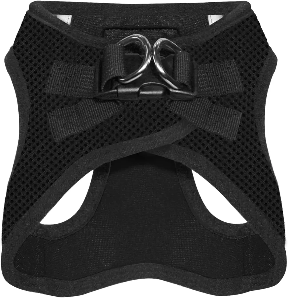 Voyager Step-In Air Dog Harness - All Weather Mesh Step in Vest Harness for Small and Medium Dogs by Best Pet Supplies - Black, L